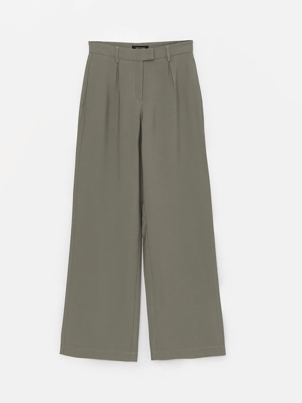 COMFY FIT WIDE LEGGED FORMAL PANTS IN GREY