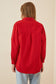 HAPPINESS IST OVERSIZED BUTTON SHIRT - RED